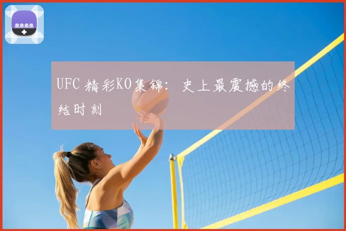 UFC 精彩KO集锦：史上最震撼的终结时刻